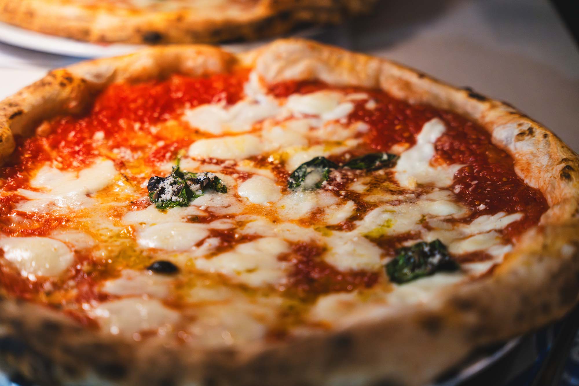 Nygräddad margarita pizza